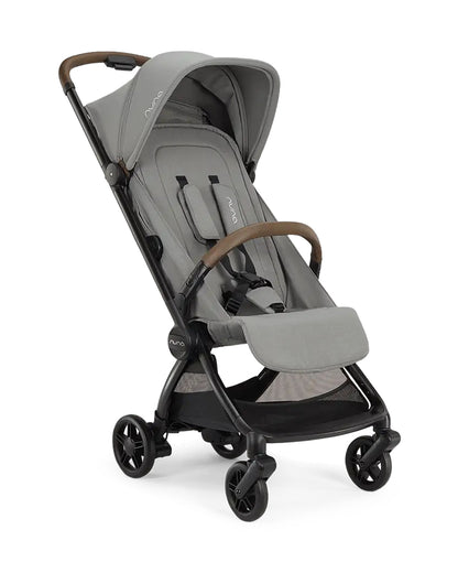 Nuna Via Cabn-Cabin Approved Stroller-One Hand Fold-Flat Reclining Seat-Car Seat Compatible-Includes Travel Bag-2 Years Warranty-For 0 to 4Y (Upto 22 kg)-Seasalt