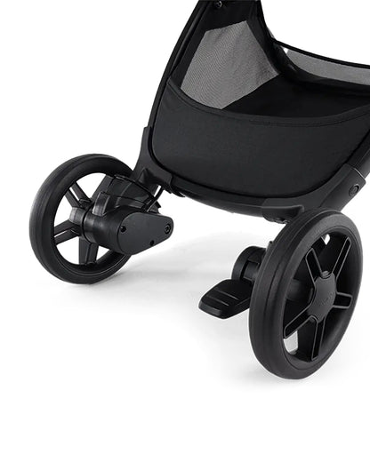 Nuna Via Cabn-Cabin Approved Stroller-One Hand Fold-Flat Reclining Seat-Car Seat Compatible-Includes Travel Bag-2 Years Warranty-For 0 to 4Y (Upto 22 kg)-Seasalt