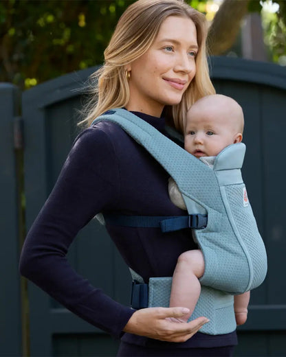 Ergobaby Omni Lite Baby Carrier-With 1 Carry Positions-Adjustable Cross Shoulder Strap-Patented Bucket Seat-For 0 to 2Y (3.2 to 15.9 kg)-Slate Blue
