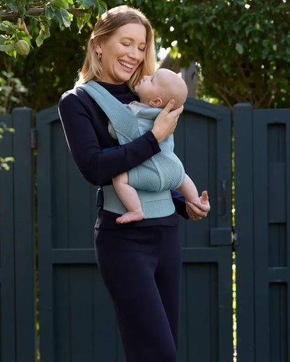 Ergobaby Omni Lite Baby Carrier-With 1 Carry Positions-Adjustable Cross Shoulder Strap-Patented Bucket Seat-For 0 to 2Y (3.2 to 15.9 kg)-Slate Blue