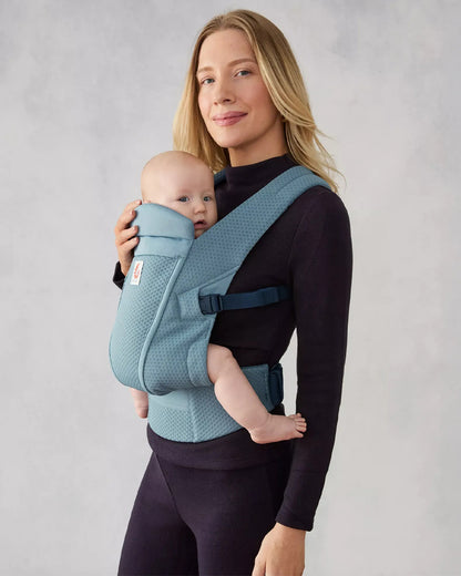 Ergobaby Omni Lite Baby Carrier-With 1 Carry Positions-Adjustable Cross Shoulder Strap-Patented Bucket Seat-For 0 to 2Y (3.2 to 15.9 kg)-Slate Blue