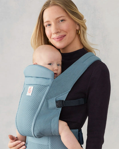 Ergobaby Omni Lite Baby Carrier-With 1 Carry Positions-Adjustable Cross Shoulder Strap-Patented Bucket Seat-For 0 to 2Y (3.2 to 15.9 kg)-Slate Blue