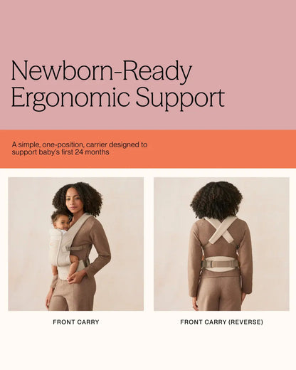 Ergobaby Omni Lite Baby Carrier-With 1 Carry Positions-Adjustable Cross Shoulder Strap-Patented Bucket Seat-For 0 to 2Y (3.2 to 15.9 kg)-Slate Blue