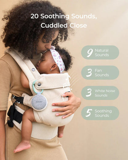 Momcozy Portable Baby Sound Machine-With 20 Soothing Sounds & Night Light-White Noise Machine For Baby's Sound Sleep-0M+