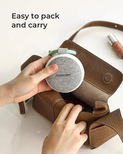 Momcozy Portable Baby Sound Machine-With 20 Soothing Sounds & Night Light-White Noise Machine For Baby's Sound Sleep-0M+