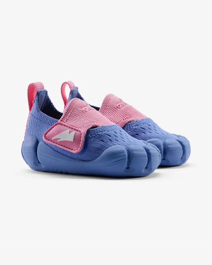 Aretto Lilac InfiKnit Velcro Shoes-Berry Blossom-Designed for Growing Feet-For Infants