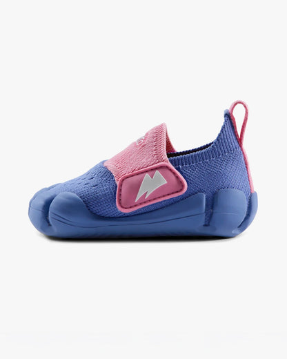 Aretto Lilac InfiKnit Velcro Shoes-Berry Blossom-Designed for Growing Feet-For Infants