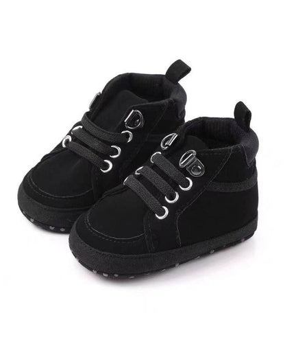 NINO BELLO Black Slip On Shoes For Infants-Extra 5% Off – duckduckbaby