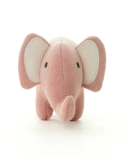 Pluchi Pink Harris The Elephant-Promotes Tactile Stimulation-Easily Washable-Knitted Soft Toy-Plush Cuddly Toy For Newborn
