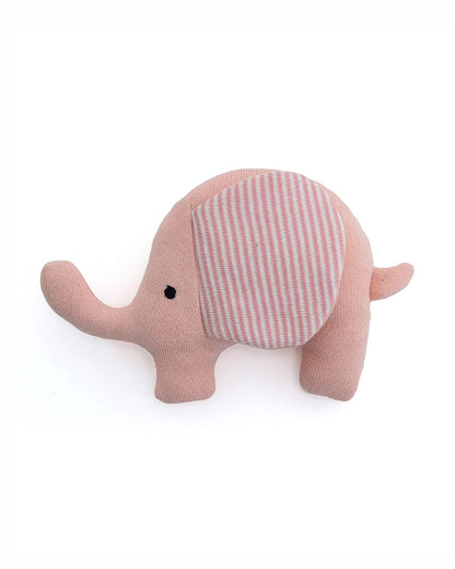 Pluchi Crinkle Me Pink Elephant Soother Soft Toy-Improves Hand-Eye Coordination-Perfect Companion for Bedtime-For Infants
