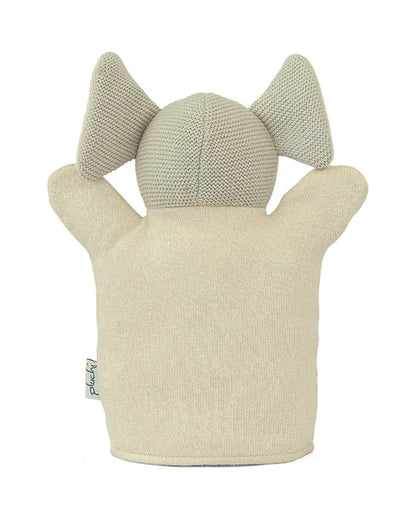 Pluchi Elephant Hand Puppet Cotton Knitted Soft Toy-Super Soft & Washable-For Infants