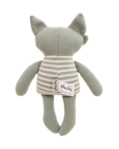 Pluchi Pip Foxy Cotton Knitted Stuffed Soft Toy-Promotes Visual Stimulation-Plush Cuddly Toy For Newborn