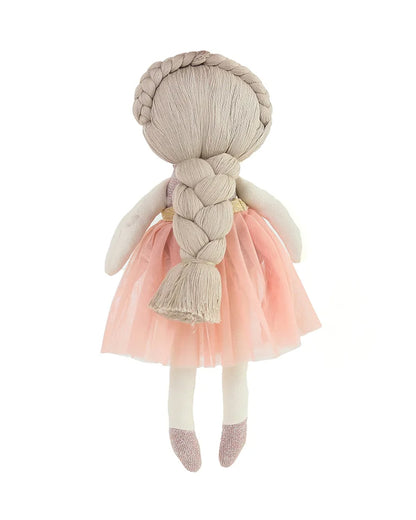 Pluchi Ballerina Cotton Knitted Stuffed Doll-Promotes Visual Stimulation-Plush Cuddly Toy For Newborn