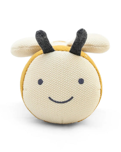 Pluchi Garden Heirloom Bee Cotton Knitted Stuffed Soft Toy-Washable Plush Cuddly Toy For Newborn