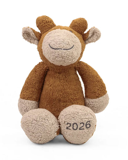 Pluchi Molly The Giraffe Cotton Knitted Stuffed Soft Toy-Washable Plush Cuddly Toy For Newborn