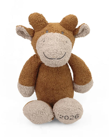 Pluchi Molly The Giraffe Cotton Knitted Stuffed Soft Toy-Washable Plush Cuddly Toy For Newborn