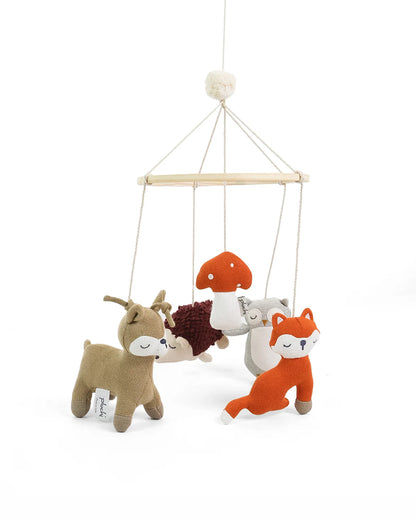 Pomme Knitted Cot Mobile-Whispering Woods Theme-100% Premium Combed Cotton