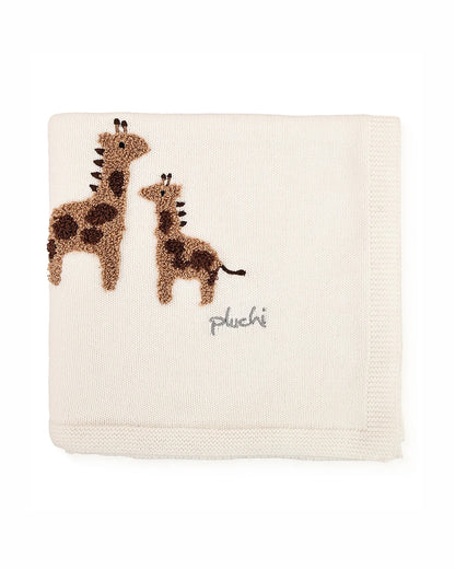 Pluchi Gigi the Giraffe Hug & Tuck Gift Bundle-Pack of 2-Gift For Baby Shower & Baby Birthday
