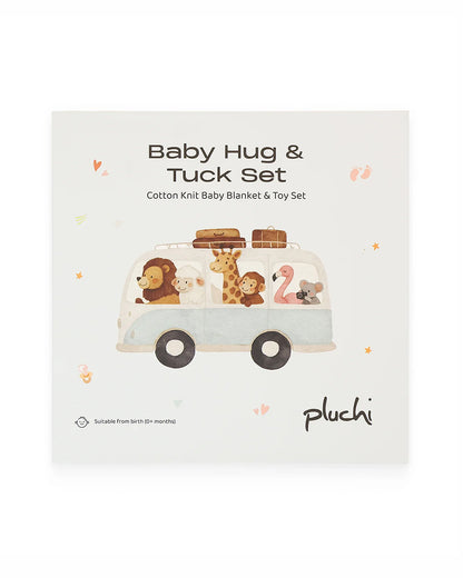 Pluchi Snowy the Sheep Snuggle Gift Bundle-Pack of 2-Gift For Baby Shower & Baby Birthday