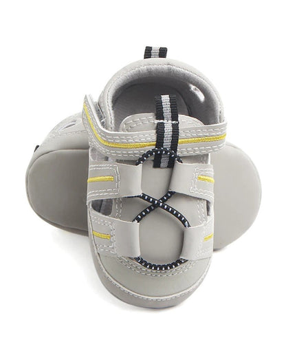 NINO BELLO Beige Slip On Sandals For Infants