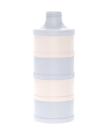 Suavinex Milk Powder Container & Dispenser with 4 Compartments-Airtight with Screw Closures-Dishwasher Safe-Blue