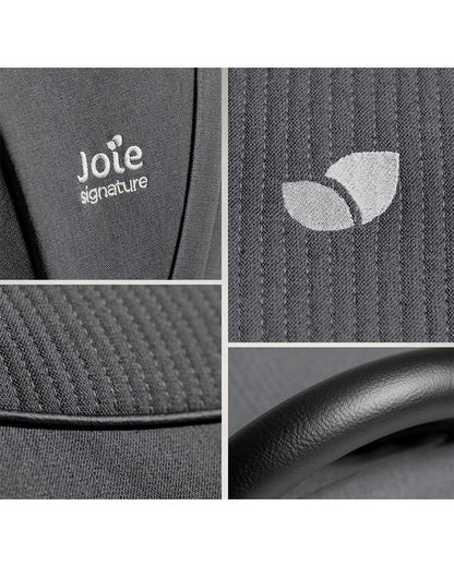 Joie Estrella Twin Stroller-Individually Adjustable Near Flat Reclining Seat-One Hand Fold-2 Years Warranty-Ebony