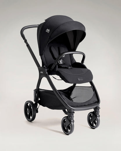 Joie Valora Lighweight Stroller-Reversible & Flat Reclining Seat-Height Adjustable Parent Handle Bar-One Hand Fold-6 Months Warranty-For 0 to 4Y (Upto 22 kg)-Eclipse