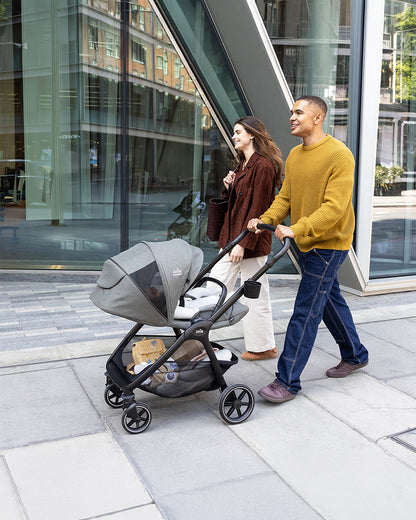 Joie Valora Lighweight Stroller-Reversible & Flat Reclining Seat-Height Adjustable Parent Handle Bar-One Hand Fold-6 Months Warranty-For 0 to 4Y (Upto 22 kg)-Eclipse