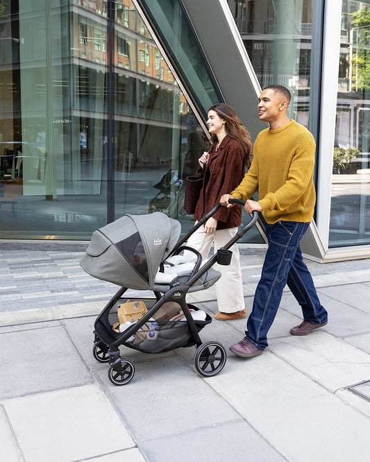 Joie Valora Lighweight Stroller-Reversible & Flat Reclining Seat-Height Adjustable Parent Handle Bar-One Hand Fold-2 Years Warranty-For 0 to 4Y (Upto 22 kg)-Eclipse