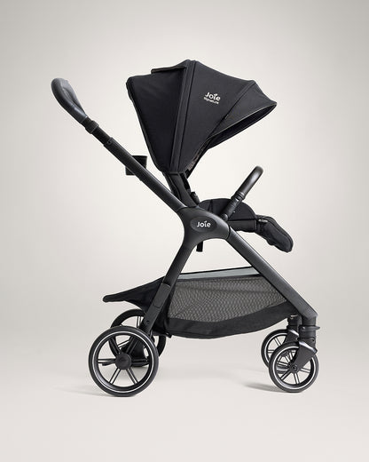 Joie Valora Lighweight Stroller-Reversible & Flat Reclining Seat-Height Adjustable Parent Handle Bar-One Hand Fold-6 Months Warranty-For 0 to 4Y (Upto 22 kg)-Eclipse