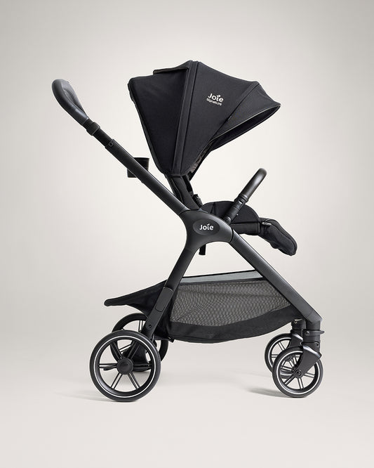 Joie Valora Lighweight Stroller-Reversible & Flat Reclining Seat-Height Adjustable Parent Handle Bar-One Hand Fold-2 Years Warranty-For 0 to 4Y (Upto 22 kg)-Eclipse