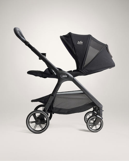 Joie Valora Lighweight Stroller-Reversible & Flat Reclining Seat-Height Adjustable Parent Handle Bar-One Hand Fold-2 Years Warranty-For 0 to 4Y (Upto 22 kg)-Eclipse