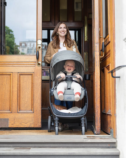Joie Valora Lighweight Stroller-Reversible & Flat Reclining Seat-Height Adjustable Parent Handle Bar-One Hand Fold-6 Months Warranty-For 0 to 4Y (Upto 22 kg)-Eclipse