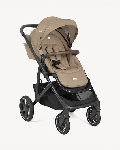 Joie Elara Stroller-Reversible & Flat Reclining Seat-Height Adjustable Parent Handle Bar-One Hand Fold-6 Months Warranty-For 0 to 4Y (Upto 22 kg)-Cashew