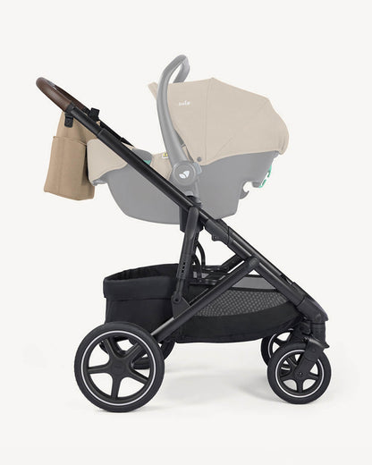 Joie Elara Stroller-Reversible & Flat Reclining Seat-Height Adjustable Parent Handle Bar-One Hand Fold-6 Months Warranty-For 0 to 4Y (Upto 22 kg)-Cashew