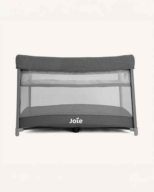 Joie Amigo Travel Cot-One Hand Fold-Removable Bassinet-Includes Travel Bag-For 0 to 3Y (Upto 15 kg)-Thunder
