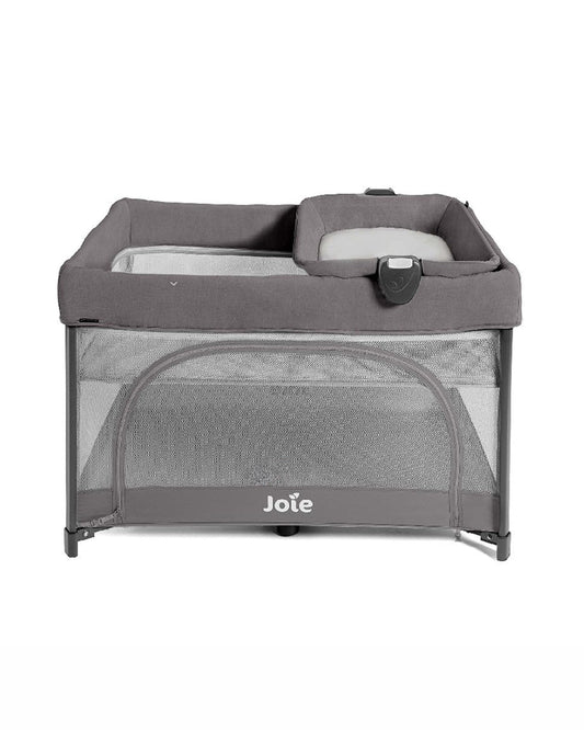 Joie Sesame LX Playard-With Bassinet & Changer-One Hand Fold-Includes Travel Bag-For 0 to 3Y (Upto 15 kg)-Thunder