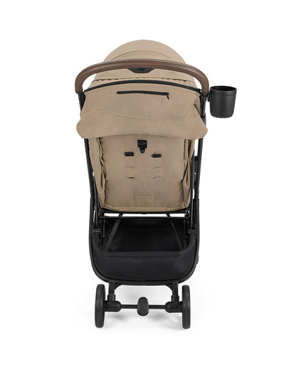 Joie Porto Cabin Friendly Stroller-One Hand Fold-Flat Reclining Seat-Car Seat Compatible-6 Months Warranty-For to 4Y (Upto 22 Kg)-Cashew