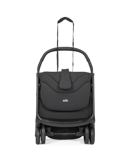 Joie Porto Cabin Friendly Stroller-One Hand Fold-Flat Reclining Seat-Car Seat Compatible-6 Months Warranty-For to 4Y (Upto 22 Kg)-Raven