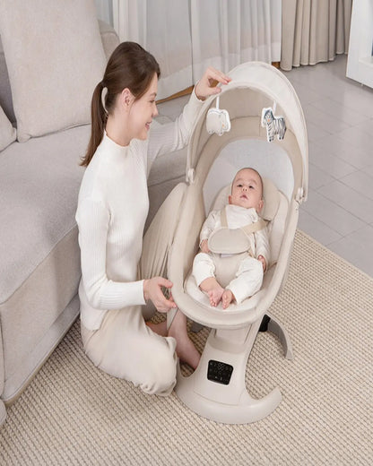 Mastela Ori Euphoria 3D Swing & Rocker-5 Point Harness-Breathable mesh sides & soft headrest- For 0 to 36M (Upto 15 Kg)-Bronze
