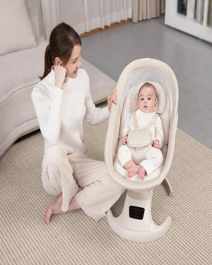 Mastela Ori Euphoria 3D Swing & Rocker-5 Point Harness-Breathable mesh sides & soft headrest- For 0 to 36M (Upto 15 Kg)-Bronze