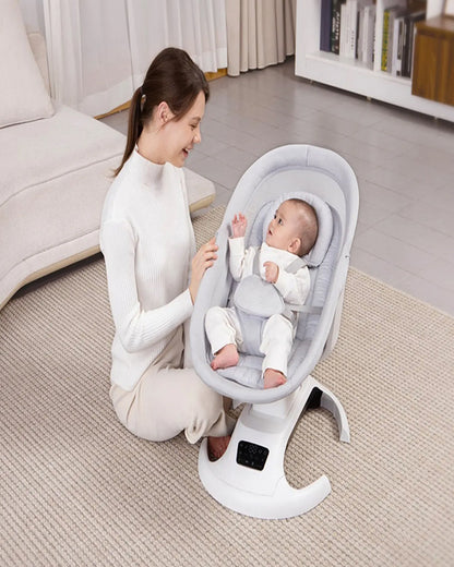 Mastela Ori Euphoria 3D Swing & Rocker-5 Point Harness-Breathable mesh sides & soft headrest- For 0 to 36M (Upto 15 Kg)-Lite Grey