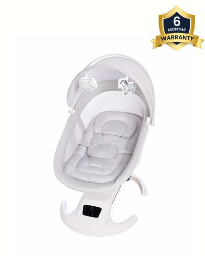 Mastela Ori Euphoria 3D Swing & Rocker-5 Point Harness-Breathable mesh sides & soft headrest- For 0 to 36M (Upto 15 Kg)-Lite Grey