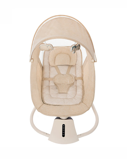 Mastela 3 in 1 Aura Deluxe Bassinet-5 Point Harness-12 Built In Melodies-For 0 to 36M (Upto 15 Kg)-Bronze