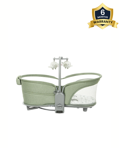 Mastela Orbelle Multi Role Cradle-5 Point Harness-3 in 1 Design-For 0 to 6M (Upto 9 Kg)-Green