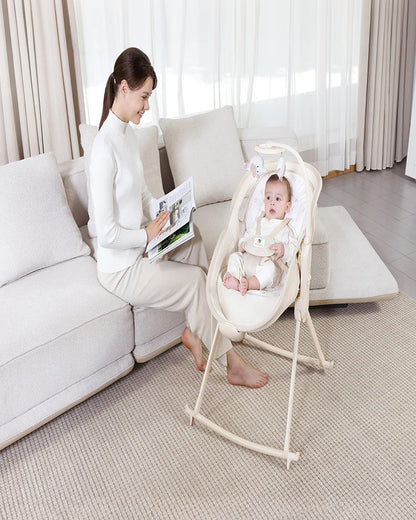 Mastela Orbelle Multi Role Cradle-5 Point Harness-3 in 1 Design-For 0 to 6M (Upto 9 Kg)-Beige