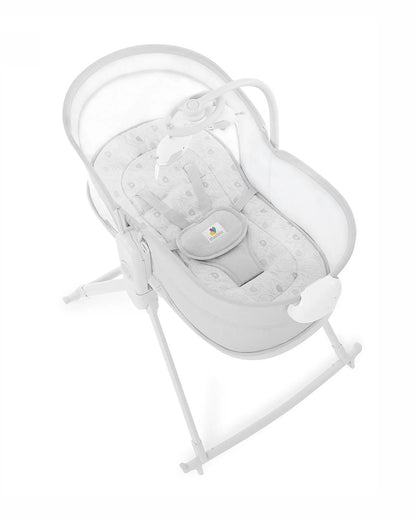 Mastela Orbelle Multi Role Cradle-5 Point Harness-3 in 1 Design-For 0 to 6M (Upto 9 Kg)-Lite Grey