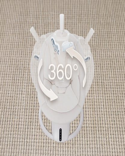 Mastela OrboDream 360 Degree Cradle-12 Built In Melodies-Breathable Mesh Sides-For 0 to 36M (Upto 9 Kg)-Beige