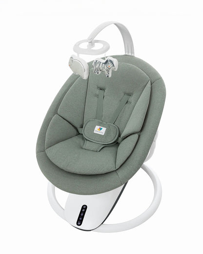 Mastela OrboDream 360 Degree Cradle-12 Built In Melodies-Breathable Mesh Sides-For 0 to 36M (Upto 9 Kg)-Green