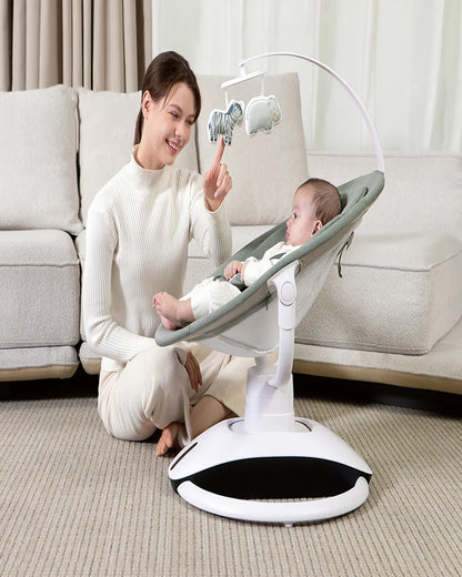 Mastela OrboDream 360 Degree Cradle-12 Built In Melodies-Breathable Mesh Sides-For 0 to 36M (Upto 9 Kg)-Green